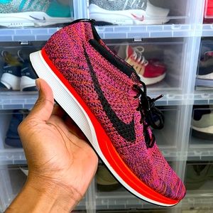 Men’s size 12 Nike Flyknit Racer “Acai Berry”